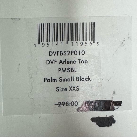 Diane Von Furstenberg Arlene Top - BLACK & WHITE - Picture 6 of 9